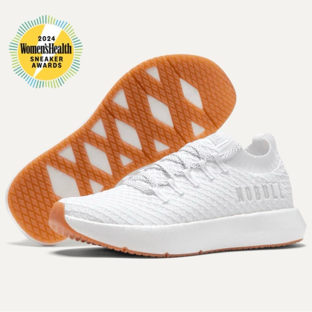 NOBULL White Knit Athletic Shoes - Picture 2 of 9